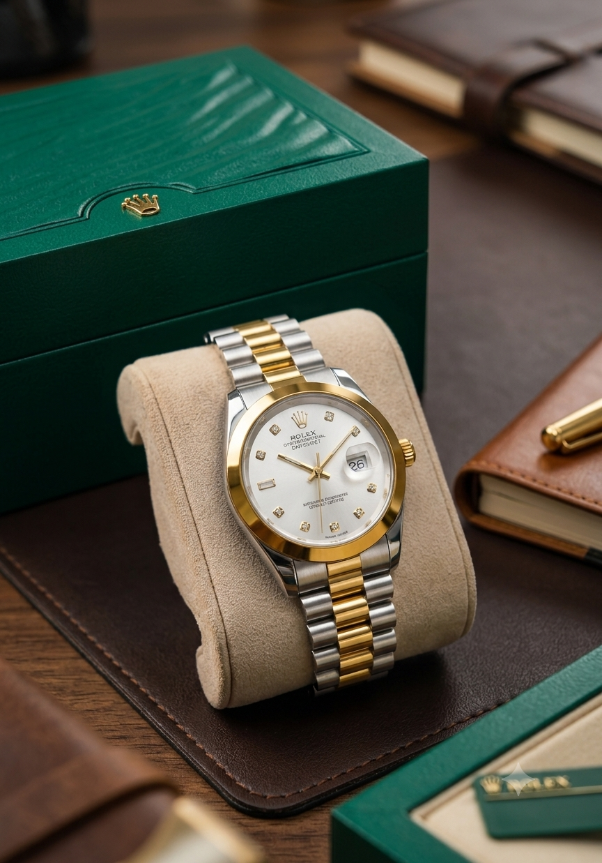 Rolex Luxury Two-Tone Datejust Watch
