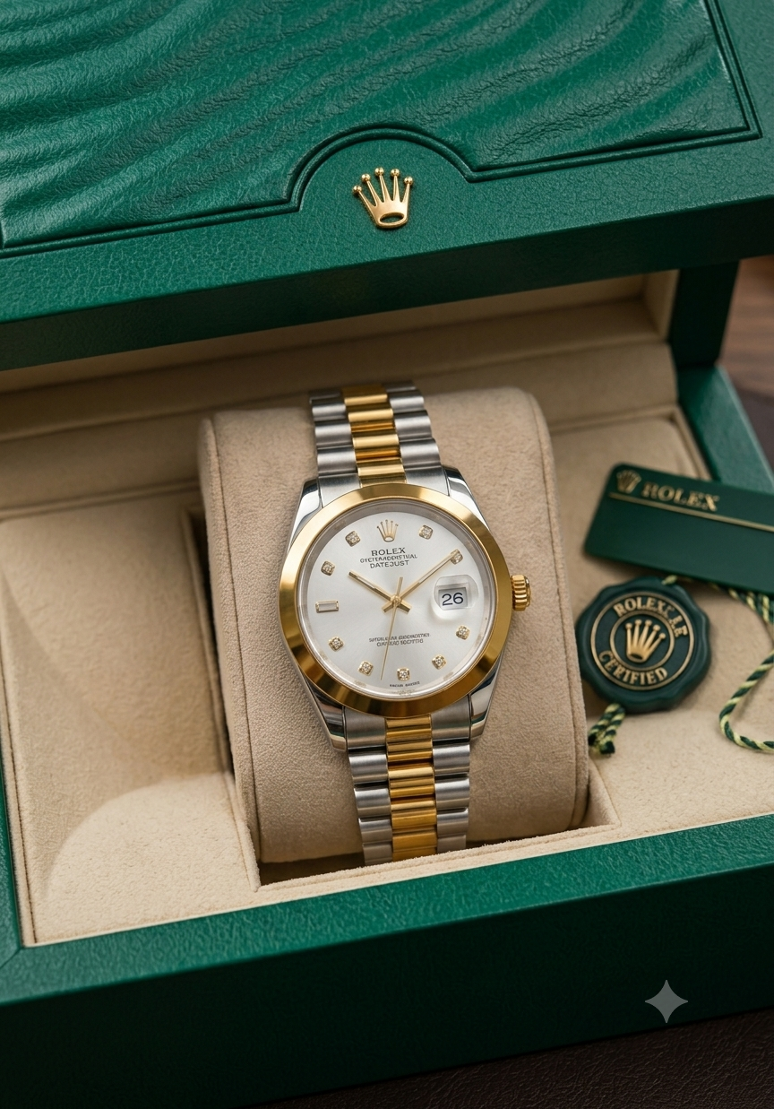 Rolex Luxury Two-Tone Datejust Watch